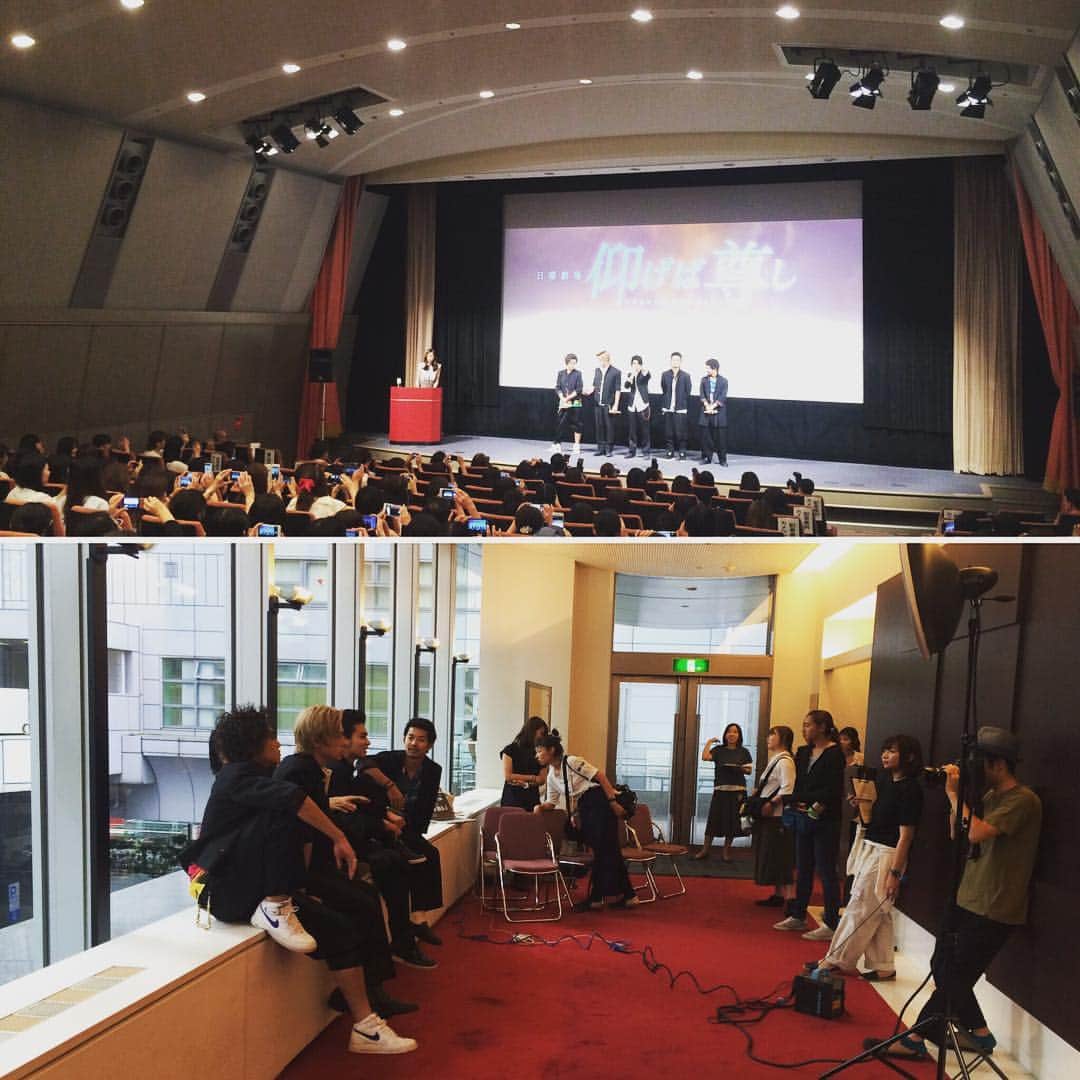 のインスタグラム：「本日、記者会見&スペシャルイベント&各取材が行われました！7月17日の放送に向けて番組を盛り上げていきますよ！#仰げば尊し #TBS #日曜劇場 #寺尾聰 #多部未華子 #真剣佑 #村上虹郎 #石井杏奈 #北村匠海 #太賀 #佐野岳」