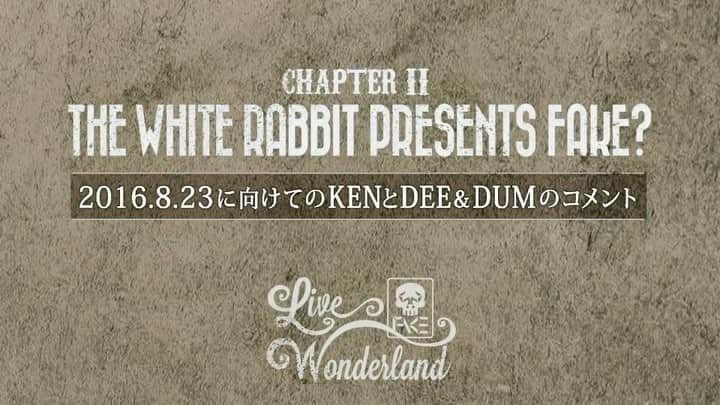 ケン・ロイドのインスタグラム：「Talking with Dee&Dum about 8/23 FAKE? "Live Wonderland" Part1 #wonderland」