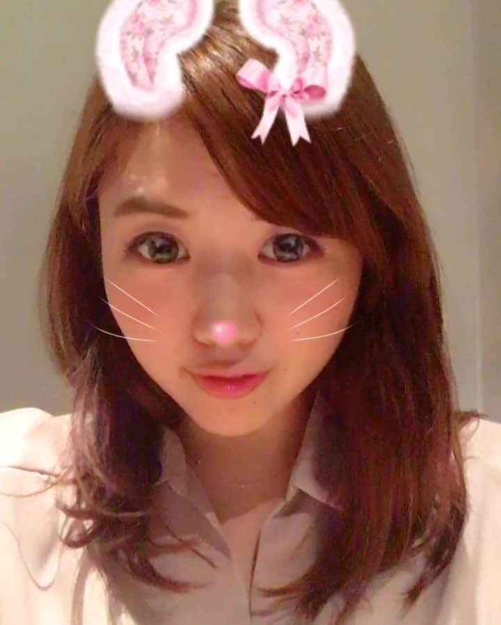 跡部みぅのインスタグラム：「流行りに乗ってsnow笑 こりゃすごい！」