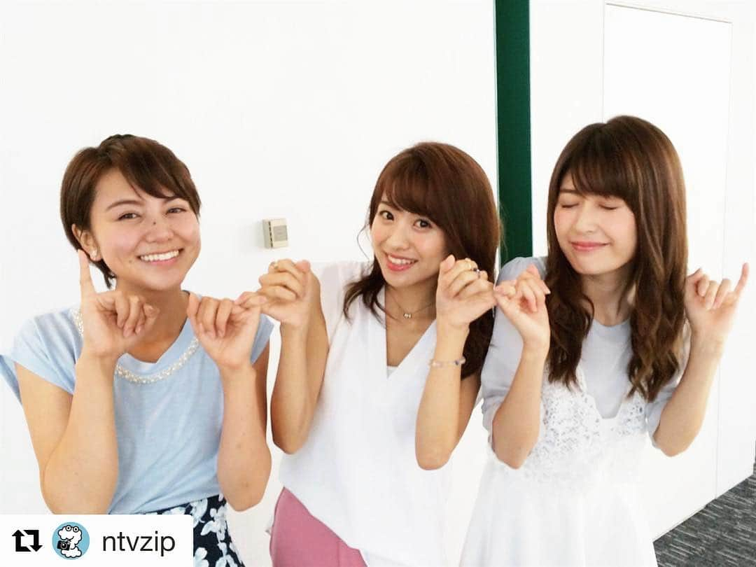 榊原美紅さんのインスタグラム写真 - (榊原美紅Instagram)「#Repost @ntvzip with @repostapp ・・・ 🌈理想の夏デート💕どうやって誘われたい⁉💭妄想が膨らんで・・・☺️ #長沢裕 #曽田茉莉江 #榊原美紅 本日の #べつばらZIP! のお題は、「理想の夏デートと、その誘われ方」 #動画 は #番組ホームページ で #ziptv --- 朝からまりえちゃんとゆうちゃんと夏デートについて妄想してきゃっきゃしちゃいました🤔💕笑」8月10日 11時19分 - miku_sakakibara