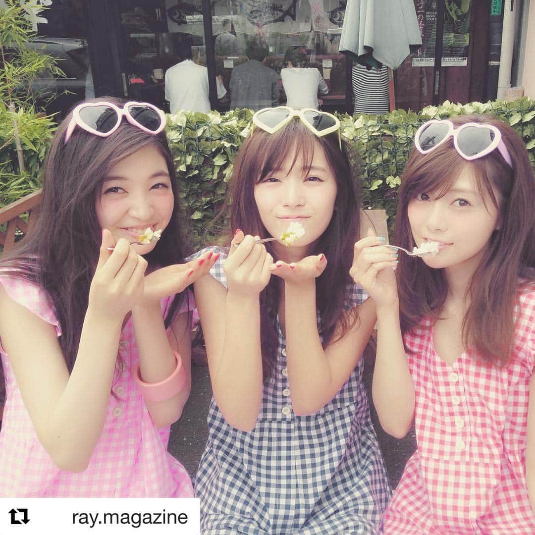 上西星来さんのインスタグラム写真 - (上西星来Instagram)「発売楽しみ💗 #Repost @ray.magazine with @repostapp ・・・ 7月23日発売のRay9月号では、まいやん×愛理×星来のスペシャルな夏休み企画を掲載！発売前にオフショットを先出ししちゃいます。  かき氷屋さんのほかにも、ボルダリングをしたり、焼肉女子会を開催したり…ここでしか見られない、レアな三人がいっぱいですよ！お楽しみに！  さらにRay公式サイトでメイキング動画も公開しているので、ぜひチェックしてくださいね！ s.k. ＃Ray9月号  #白石麻衣  #鈴木愛理  #上西星来  #美少女とかき氷」7月20日 17時13分 - seira_jonishi_tpd