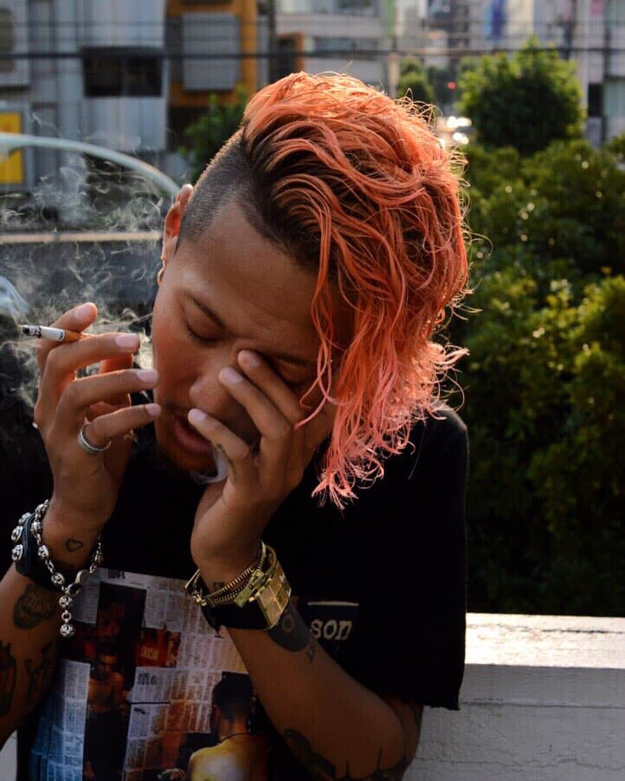 Staxx Tさんのインスタグラム写真 Staxx Tinstagram 小林大地天才説 Hair Photo By Daichi Kobayashi バッサリです ダイチのインスタにも別パターンの写真載せてくれてる Daichikobayashi Gsg Gsg 小林パーマ Pink 7月日 時31分