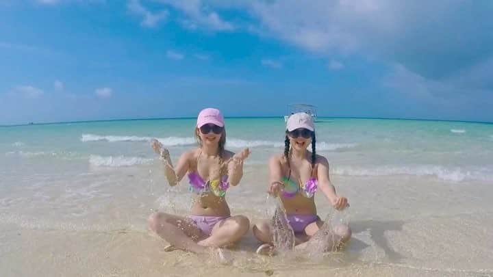 YOKOのインスタグラム：「👭💗🎥🌺🌈 . 何回も見ちゃうほんっと楽しかったな〜😂💕 .  by @onumaaan .  プールや海たくさん行きたいな〜🏖 .  #ishigakitrip#trip#okinawa#ishigaki#movie#gopro#goprohero4#sea#sky#girls#bff#bestie#instamovie#instagood#instalike#like4like#genic_mag#genic_travel#beach#genic_beach#沖縄#石垣島#ゴープロ#海 #るいよこムービー . 編集しようとして間違えて消しちゃった😢 いいねしてくれた方ごめんなさいありがとう🙏🏻」