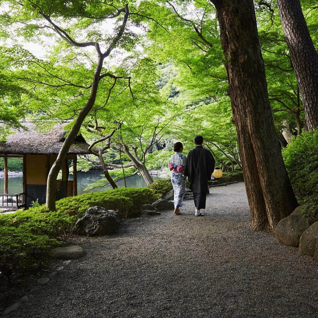 八芳園さんのインスタグラム写真 - (八芳園Instagram)「この夏、浴衣姿で日本庭園の散策に興じてみてはいかがでしょうか。 Garden Stroll in Yukata. #八芳園 #日本庭園 #庭 #浴衣 #庭園散策 #散歩 #happoen #garden #yukata #japanesegarden  #japanesegarden #beatiful #instagood #gardenwork #tokyo」7月21日 19時39分 - happoen