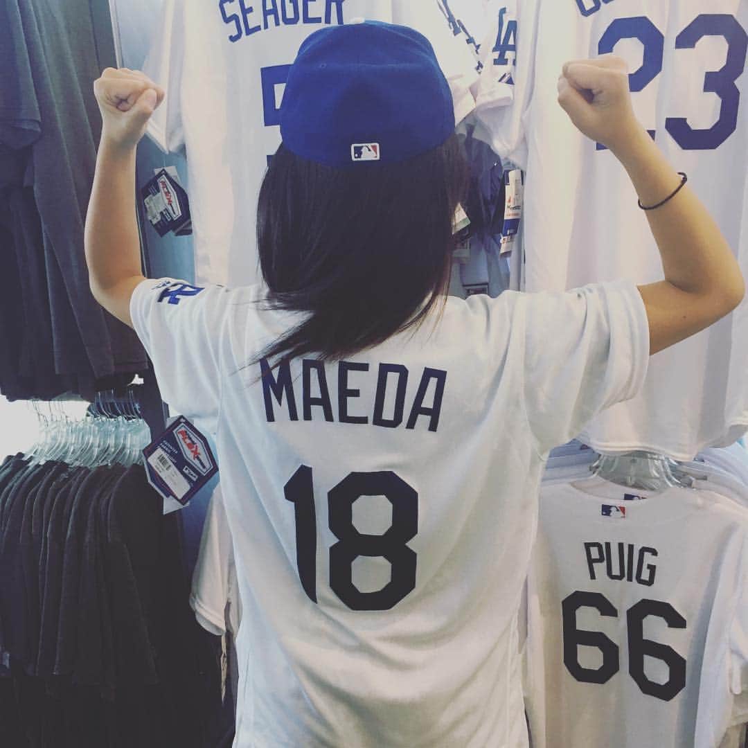 吉田沙織のインスタグラム：「今日はジャパンナイトです！  マエケンーーー！！！」