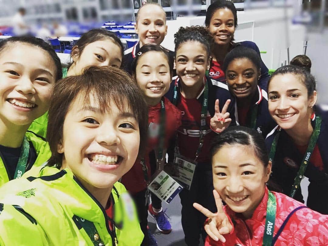 杉原愛子さんのインスタグラム写真 - (杉原愛子Instagram)「Team JPN🇯🇵 &Team USA🇺🇸 #Rio#Olympic#2016」7月30日 7時16分 - aiko_sugihara