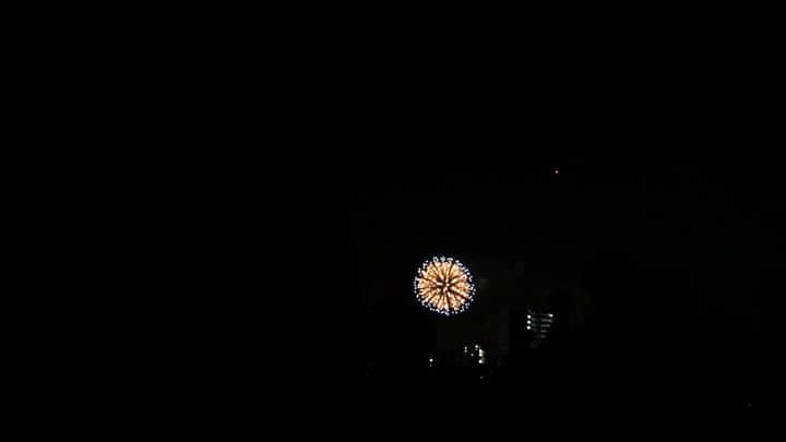 柴田フミコのインスタグラム：「花火だよ #隅田川花火大会 #花火#fireworks」