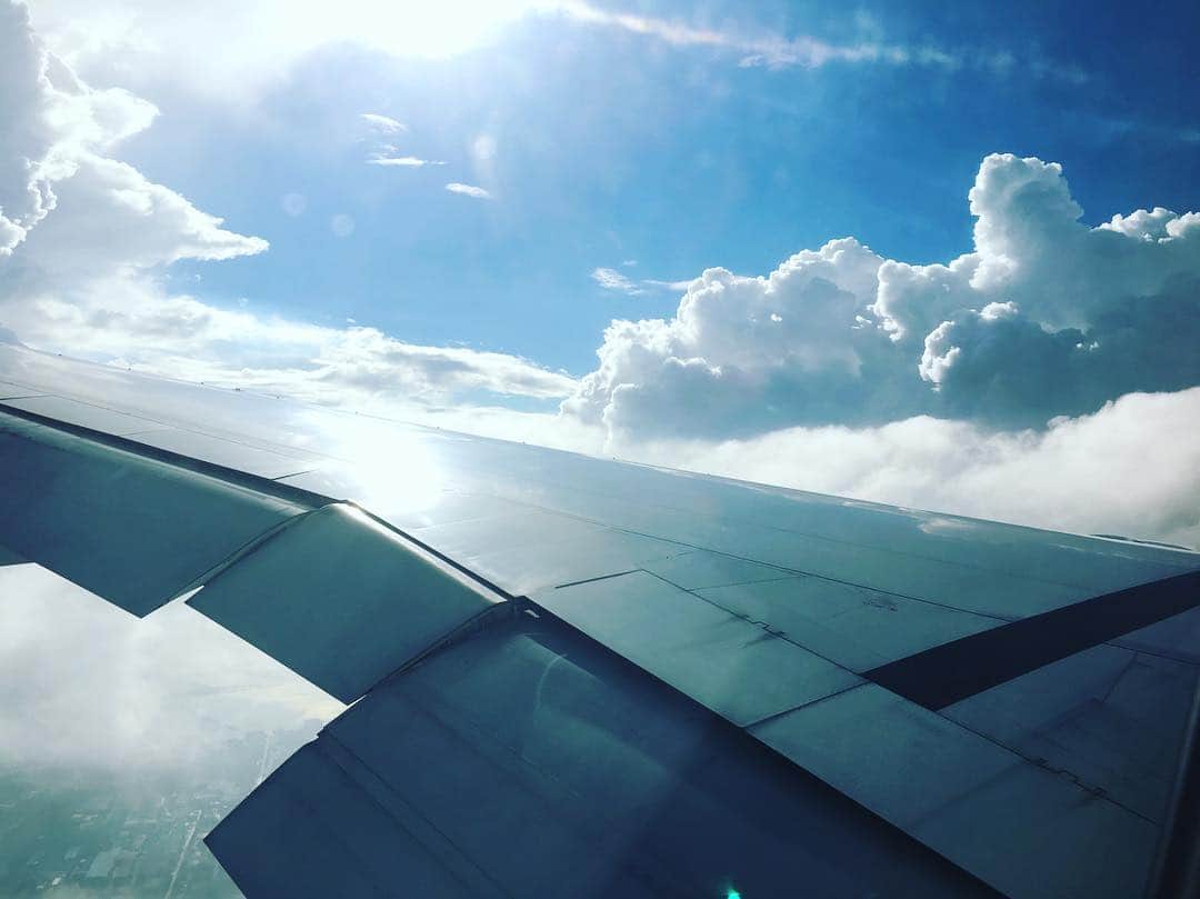 國本未華さんのインスタグラム写真 - (國本未華Instagram)「飛行機から、モクモク発達した積乱雲。色んな雲が見えて楽しい。」8月1日 23時41分 - kunimoto_mika