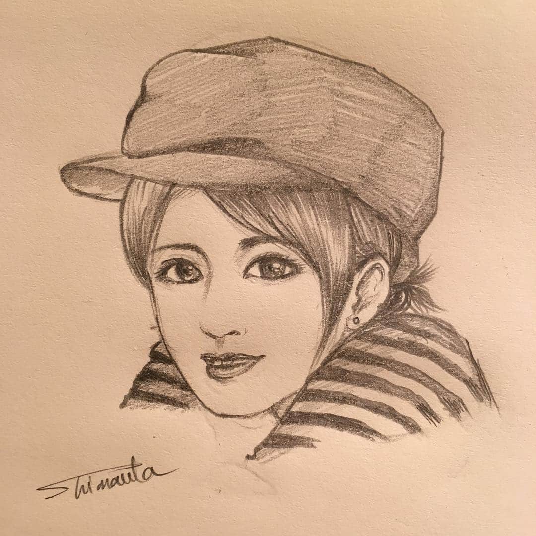 志真うたのインスタグラム：「girl  #illustration #japan #whiteandblack #sketch #manga #practice #pencil #girl #dessin #drawing」