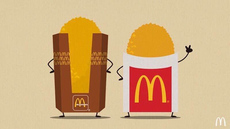 日本マクドナルド公式アカウントです。のインスタグラム：「#tbt なんと、左側の箱はハッシュポテ用！1980年代には箱入りで販売されていました。In the 80's, #McDonalds hashbrowns were served in a box. #ハッシュポテト #ハッシュポテトが絵文字になったよ #打倒マックフライポテト#ハッシュポテト愛好会 #マクドナルド #マクド #マック #hashbrowns #mcdonaldsjapan」