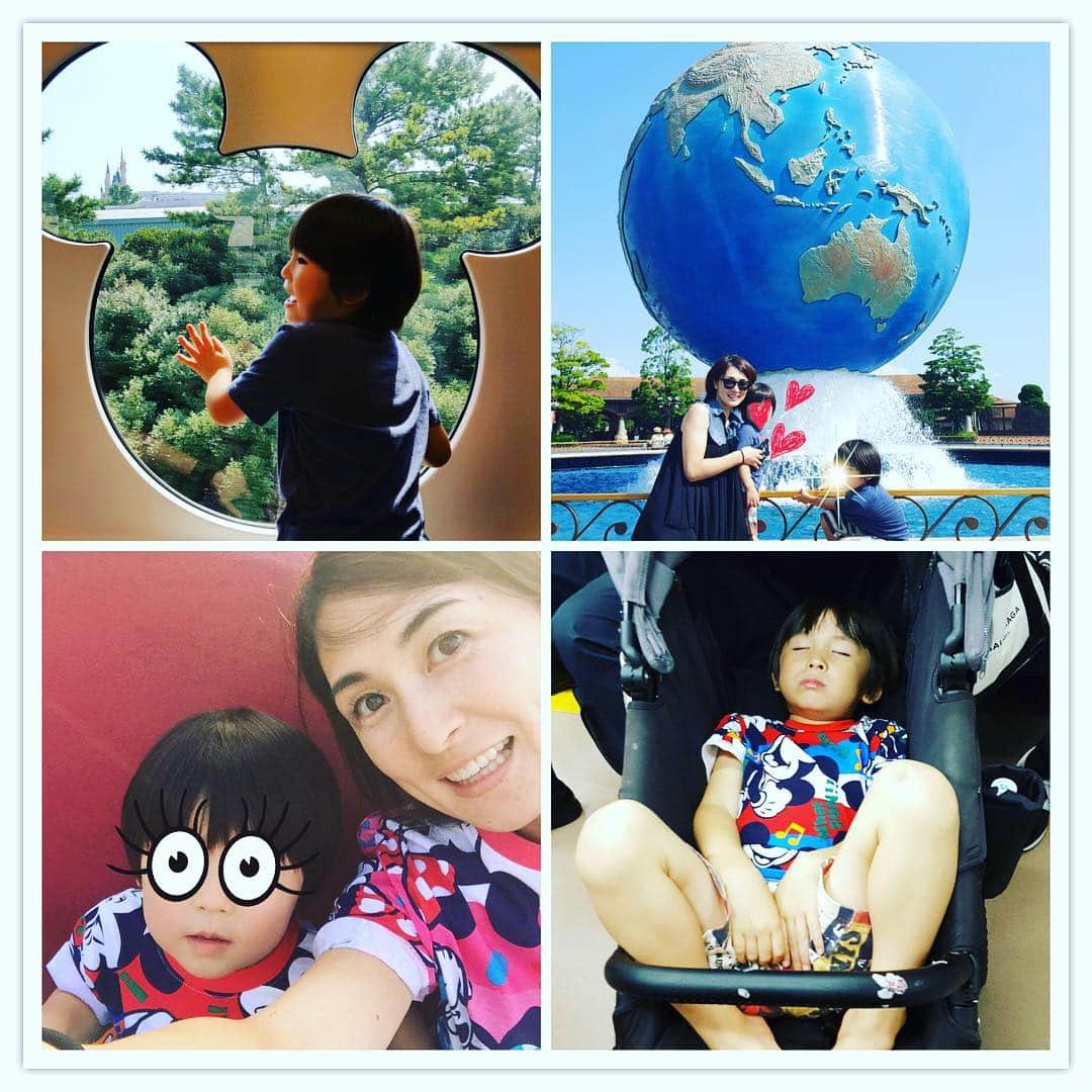 菅山かおるのインスタグラム：「ディズニーシー #乗り物たくさん乗って #帰りは爆睡  #楽しかった  #ミキティありがとう」