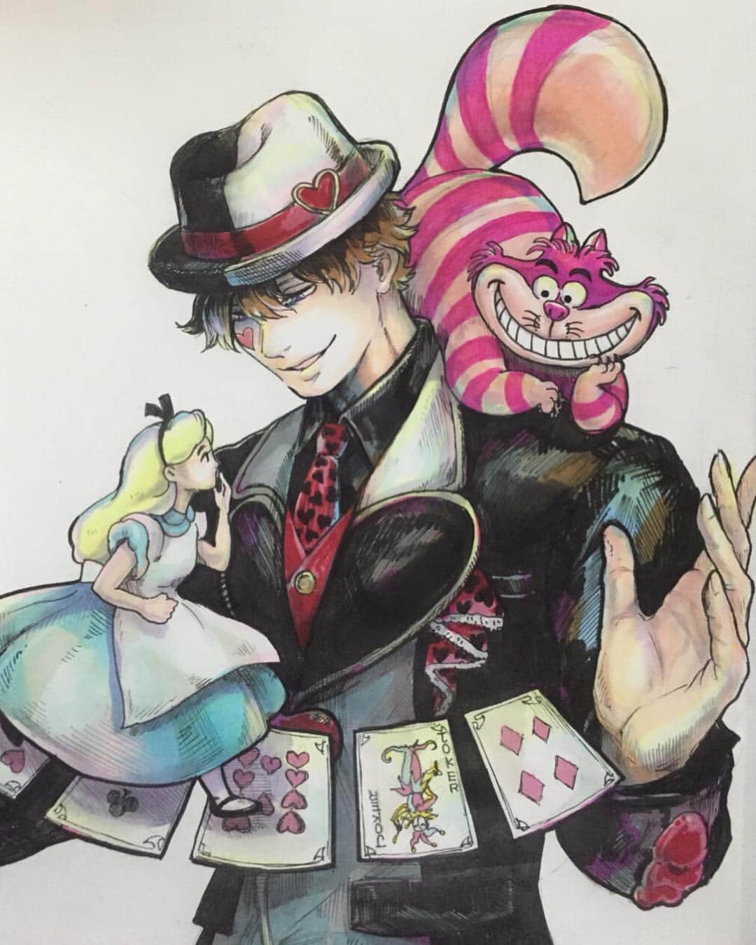 Akane さんのインスタグラム写真 Akane Instagram ジャックハート 手下 手下沼 ヴィランズ アナログ イラスト 落書き ディズニー ディズニーハロウィン 9月2日 7時02分 Akane Nekoneko