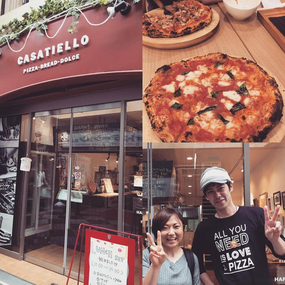 橋本紀代子さんのインスタグラム写真 - (橋本紀代子Instagram)「italiaでお世話になったコックさんのお店に。 ピザ美味しかったー今度はパスタを食べにお伺いします #桃谷商店街 #薪窯焼き野菜ピッツァカサディエッロ」8月14日 11時02分 - kiyokohashimoto