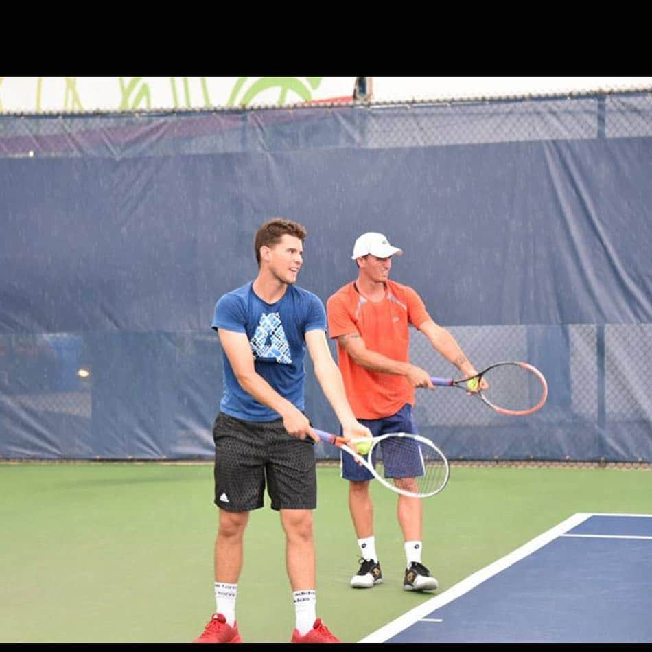 ドミニク・ティエムさんのインスタグラム写真 - (ドミニク・ティエムInstagram)「Synchrontraining 😃 #cincinnati #westernandsouthernopen #atpworldtour」8月15日 21時28分 - domithiem