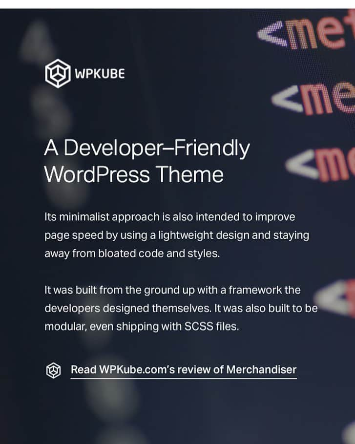 ティモシーエベレストのインスタグラム：「👉Read all about the Merchandiser theme in WPKube's review: bit.ly/wpkube  #wordpresstheme #review #merchandiser #woocommerce #wordpress #tutorial」