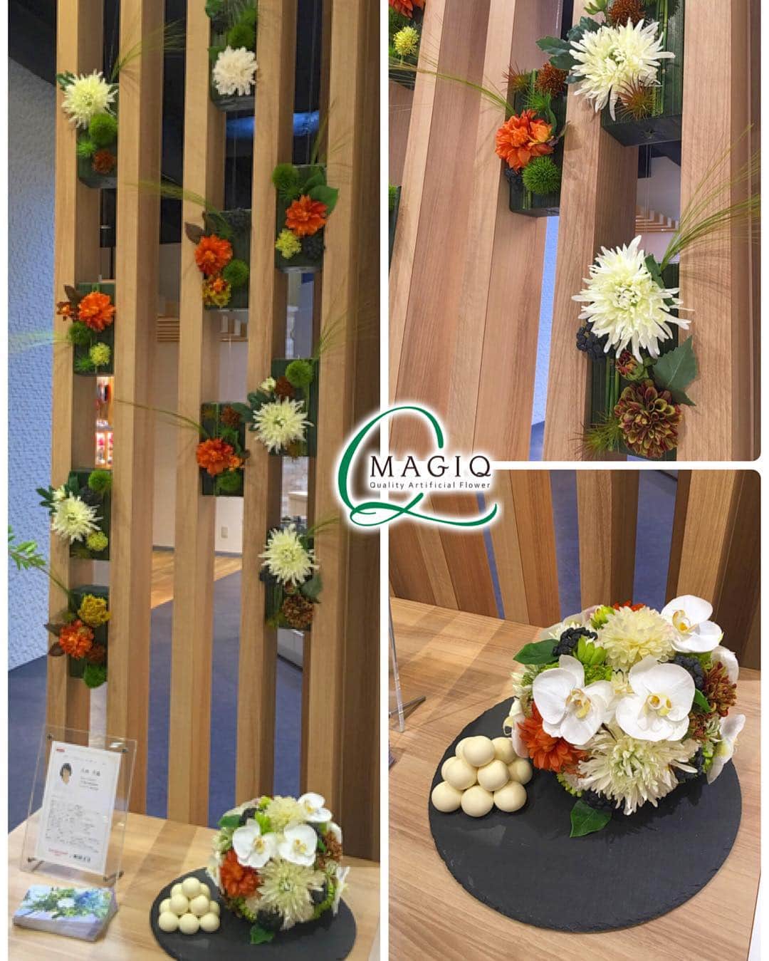 東京堂アーティフィシャルフラワーMAGIQのインスタグラム：「#東京都 #西新宿 にある大手キッチンメーカー#クリナップ さんのショールーム#キッチンタウン東京 では#サロネーゼ が月替わりで#アーティフィシャルフラワー #MAGIQ を使用した生活の中に彩りを添える空間を演出しています。素敵な#キッチン と共に暮らしを豊かにするアーティフィシャルフラワーをご覧になりませんか。キッチンタウン東京でいち早く#初秋 を感じてみて下さい！ #kitchentown東京 #MILLEFIORI #八木千晶 #MAGIQフレンドシップスクール #アーティフィシャル #アートフラワー #花 #フラワー #造花 #花のある暮らし #花のある生活 #オータム #インテリア #インテリア雑貨  #フラワーアレンジ #フラワーアレンジメント #フラワーデザイン #花のある暮らしを応援します #東京堂 #TOKYODO #ミルフィオリ」