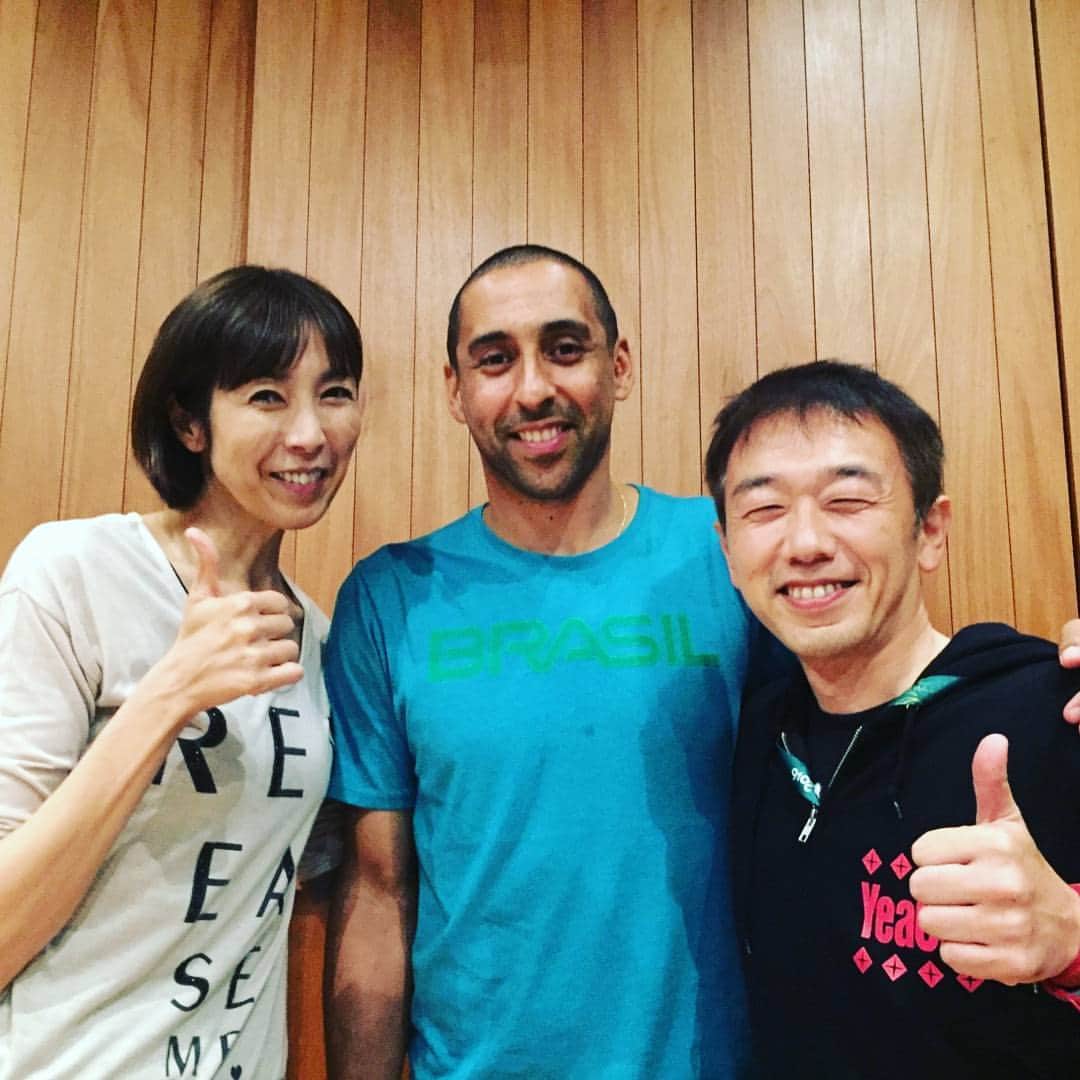 大林素子のインスタグラム：「世界一のリベロ！センジオ選手と、土井アナ」