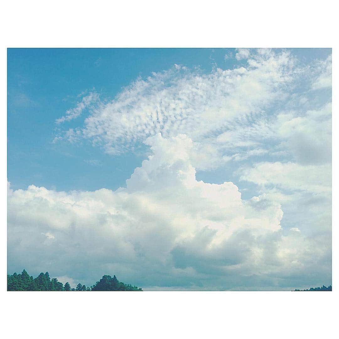 古谷有美さんのインスタグラム写真 - (古谷有美Instagram)「🌩 日本の夏らしい もくもく入道雲に 出迎えてもらえました。 ただいま。I'm home!  #もくもく#入道雲 #細田守監督作品にでてきそう #きょうは会社休みます  #halfdayoff #summer #japan  #homesweethome」8月23日 16時11分 - yuumifuruya