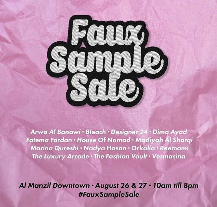 Vesmasinaのインスタグラム：「You don't want to miss out @fauxconsultancy sample sale ... Up to 70% off 🎉 #downtowndubai #dubai #uae」