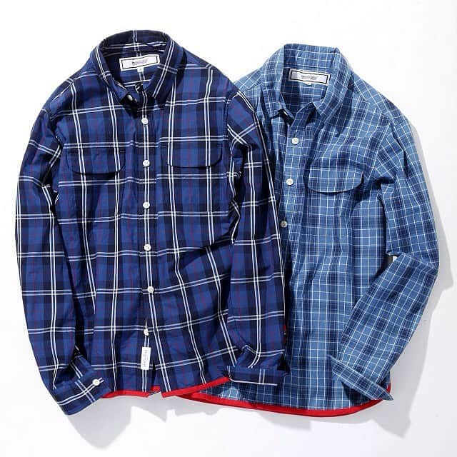 エスアールエスのインスタグラム：「2016 FALL&WINTER COLLECTION/INDIGO CHECK SHIRT #PROJECTSRES #hawaii #チェックシャツ #アイテム画像」