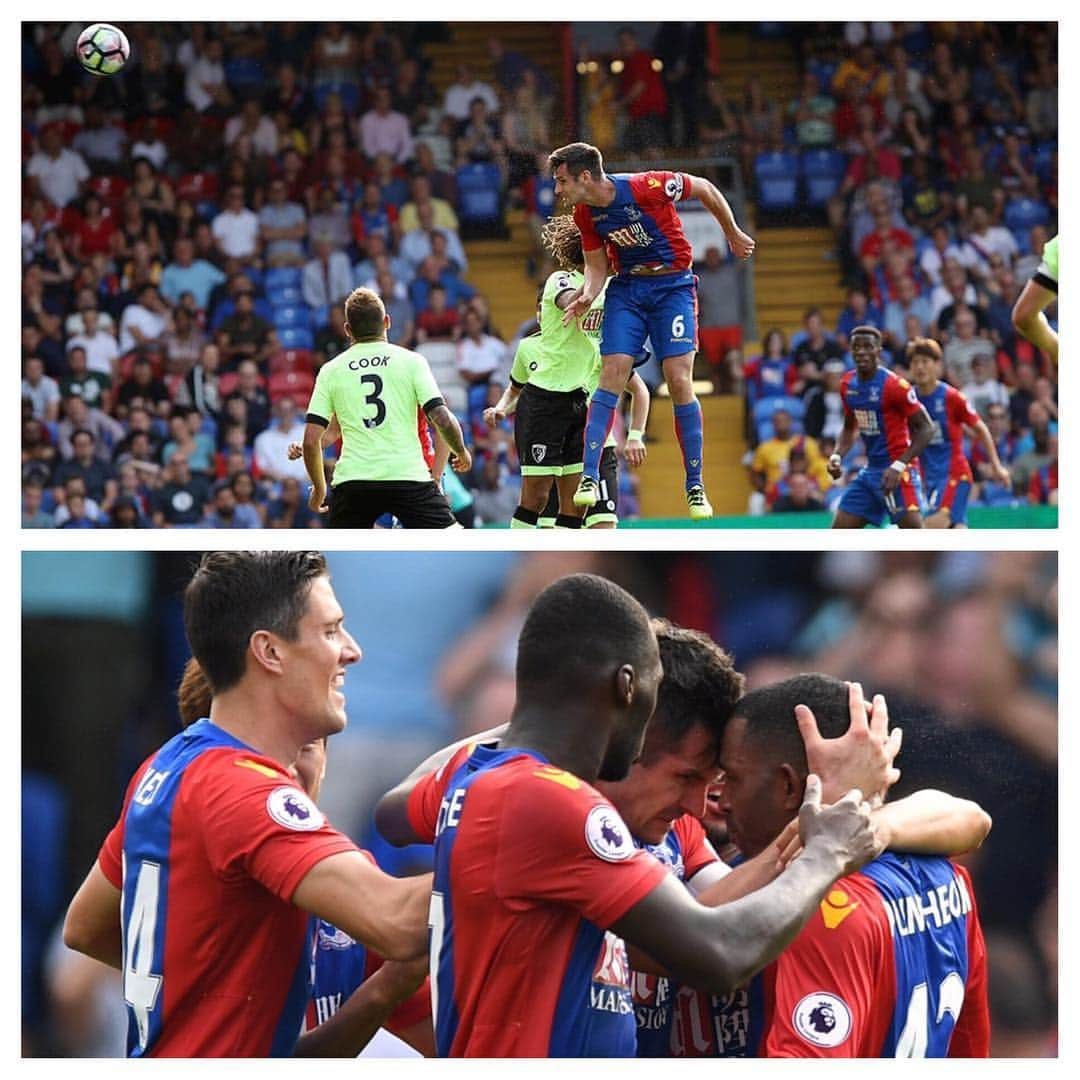 ジェームズ・トムキンスのインスタグラム：「Well deserved point and great second half! @official_cpfc #CPFC #CRYBOU」