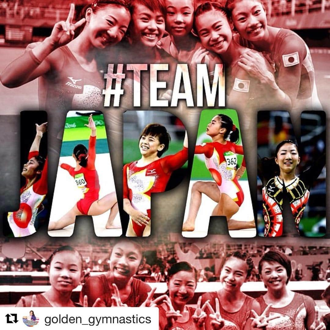 杉原愛子さんのインスタグラム写真 - (杉原愛子Instagram)「#Repost @golden_gymnastics with @repostapp ・・・ #TeamJapan 🇯🇵 // @teramoto_asuka #asukateramoto @aiko_sugihara #aikosugihara @gym_aiways_smile #yukiuchiyama #maimurakami #saemiyakawa #gymnastics #gymnast #olympics #olympian #japan // really impressed with how much Japan's gymnastics program has improved, hope they medal in 2020!!!」8月29日 18時43分 - aiko_sugihara