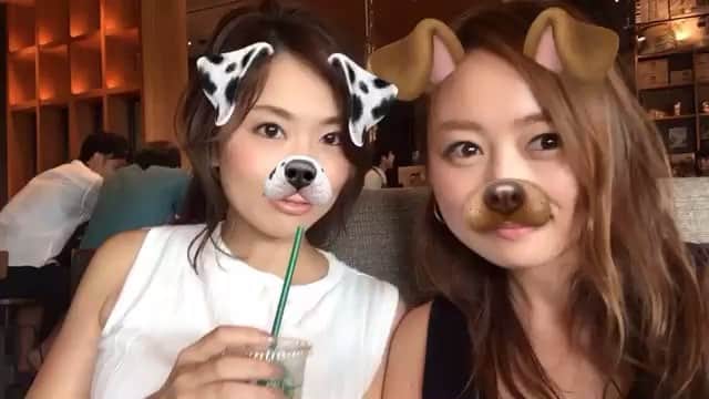 Keikooooooのインスタグラム：「いつかのスナチャ🐶 夏の思い出シリーズ♡☺︎☺︎ @sayu_213 さゆっぺ♡ . おやすみなさい🌙🌟 . #夏休みの思い出 #snapchat #スナップチャット」