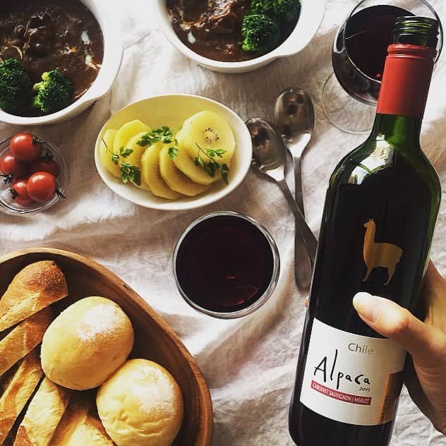 サンタ・ヘレナ『アルパカ』さんのインスタグラム写真 - (サンタ・ヘレナ『アルパカ』Instagram)「週の真ん中、水曜日！ 今日はお家でリラックスタイム♪  #アルパカ #ワイン #アルパカワイン #alpaca #wine #赤ワイン #チリワイン #instafood #happy #dinner」8月31日 16時46分 - alpaca_jp
