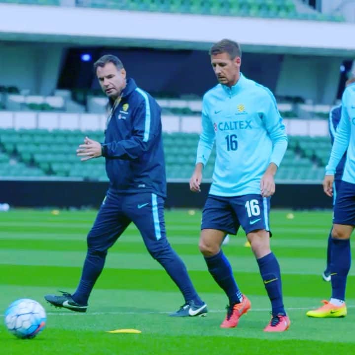 ネイサン・バーンズのインスタグラム：「Getting some final touches in before tomorrow nights clash against Iraq.」