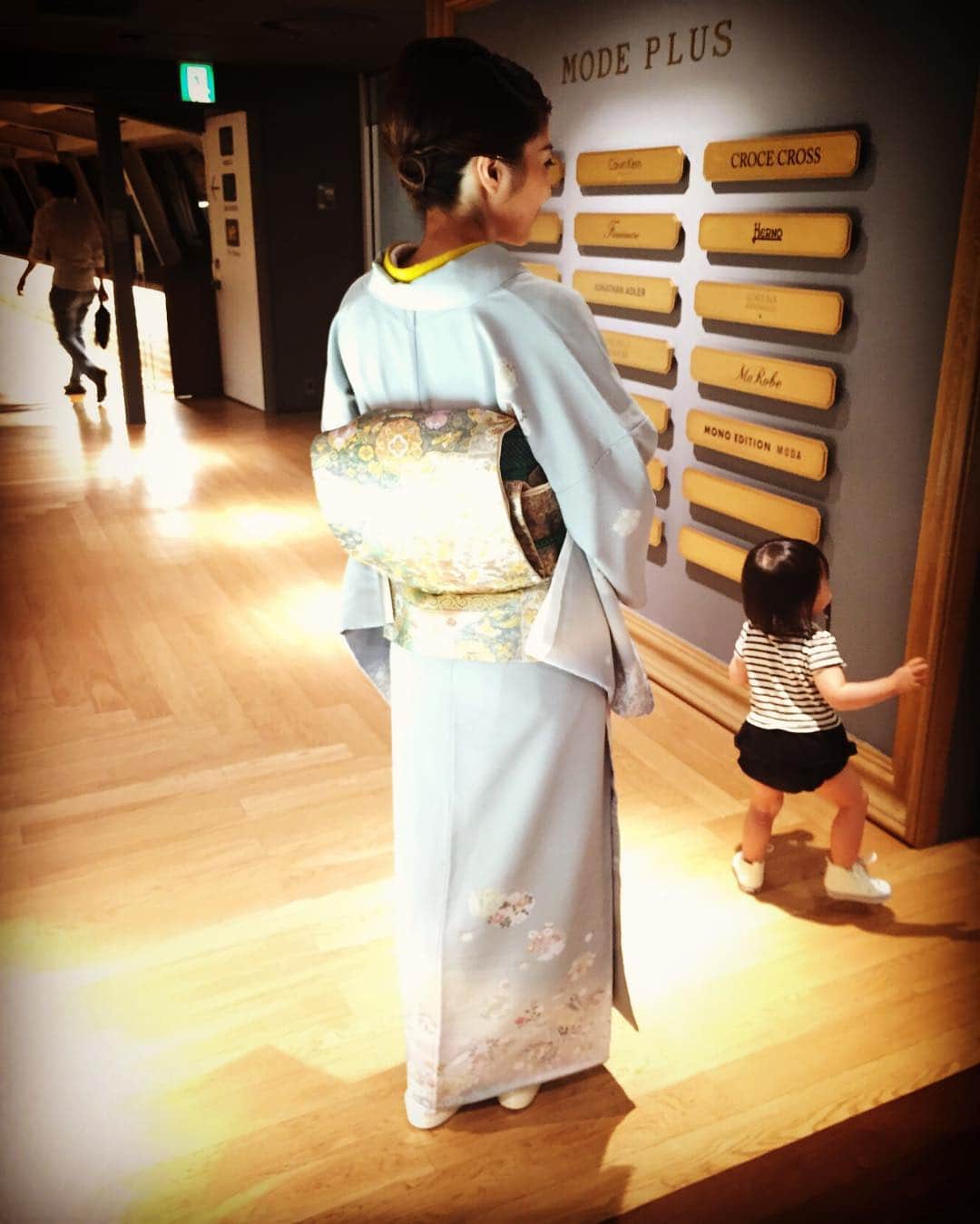 加織のインスタグラム：「久しぶりに着物きたよ👘✨」