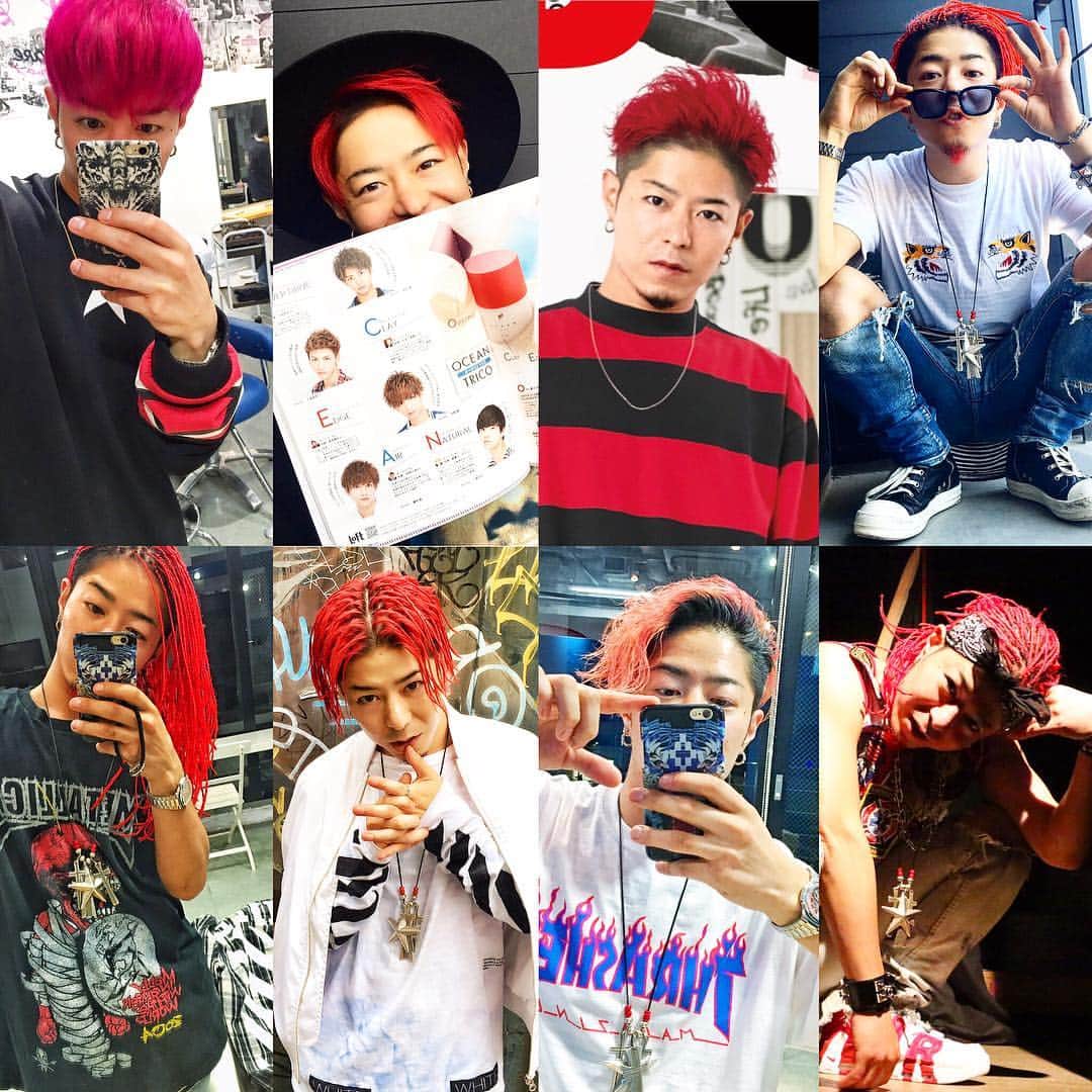 高木琢也さんのインスタグラム写真 高木琢也instagram 現在 半年前 どれがいい 笑 メンズヘア 赤髪 髪型 ふりかえり 9月27日 18時24分 Takagi Ocean