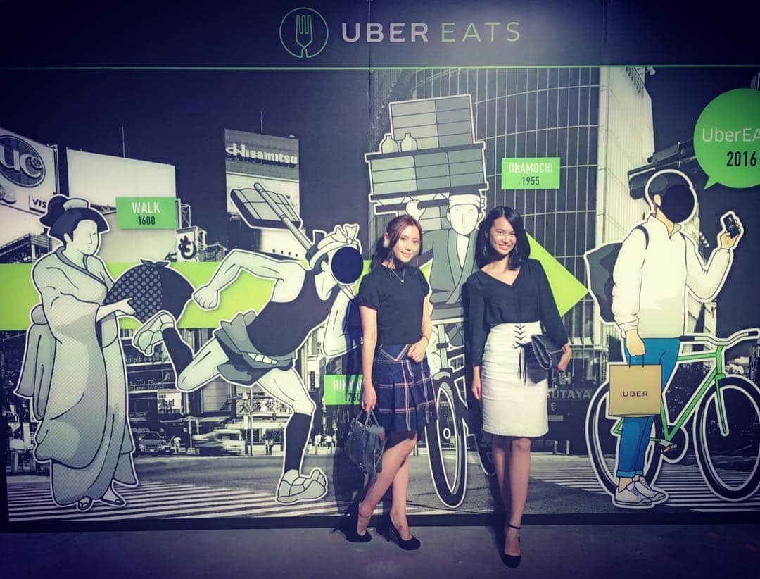 七尾エレナのインスタグラム：「UBER EATS TOKYO Launch Party @warehouse_terrada ＊ 既に世界7ヵ国33都市で提供されているUBER EATSが東京でも提供を開始。 ＊ ダルマットの料理をデリバリーできたりと…UBER Japanの配車サービスのイメージそのまま。 ハイエンドなデリバリーサービス！ UBER Japanブランドの益々の発展が楽しみです！ ＊ #ubereats #launchparty #uberjapan」