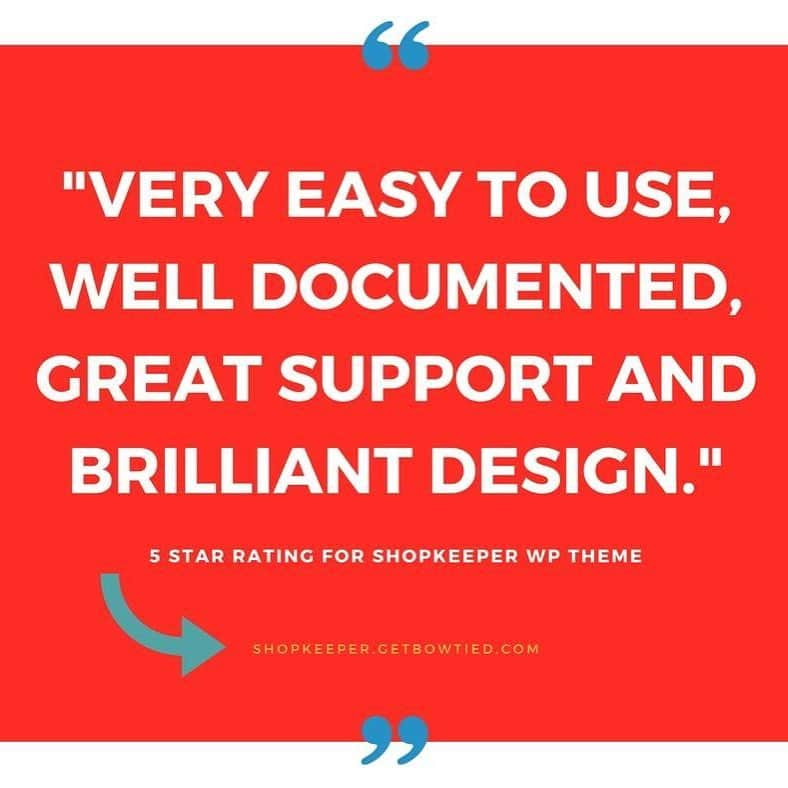 ティモシーエベレストさんのインスタグラム写真 - (ティモシーエベレストInstagram)「Another day, another 5 star rating for Shopkeeper 🌟  #happycustomers  Get this theme: https://themeforest.net/item/shopkeeper-ecommerce-wp-theme-for-woocommerce/9553045  #wordpresstheme #wordpress #woocommerce #feedback #testimonials #ecommerce #ratings」9月7日 0時13分 - getbowtied