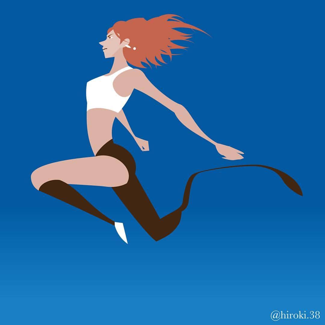 hiroki.38さんのインスタグラム写真 - (hiroki.38Instagram)「時を止めるフォルム／Beautiful and strong  #中西麻耶 #陸上 #走り幅跳び #リオ #パラリンピック #日本代表 #イラスト #時をかける少女 #japanese #illustrator #illustrations #vectorart #sketch #longjump #rio2016 #track&field #paralympics #athletics #olympic #mayanakanishi #nakanishi」9月14日 18時49分 - hiroki.38
