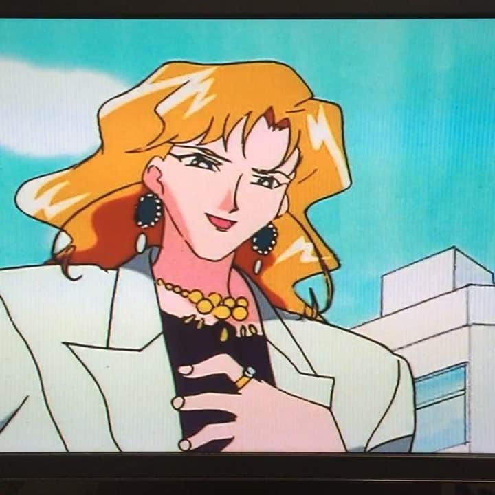 飛河蘭のインスタグラム：「やっぱりセーラームーンはギャグ要素ありなアニメ版が好き！  #タイガーズアイ  #こーゆーとこもすき #アマゾントリオが愛おしい #うみのぐりお #見た目じゃなく中身でうみのを選ぶなるちゃんは女の子の鏡だな #おネェ言葉似合うな #アマゾントリオではタアガーズアイが一番好きだった」