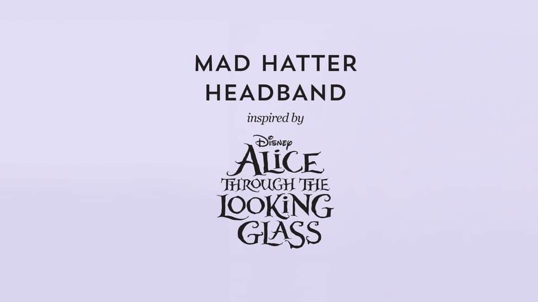 のインスタグラム：「A nice head deserves a nice hat. Celebrate #MakeAHatDay with this DIY Mad Hatter Headband. 🎩 Follow the link in bio.」