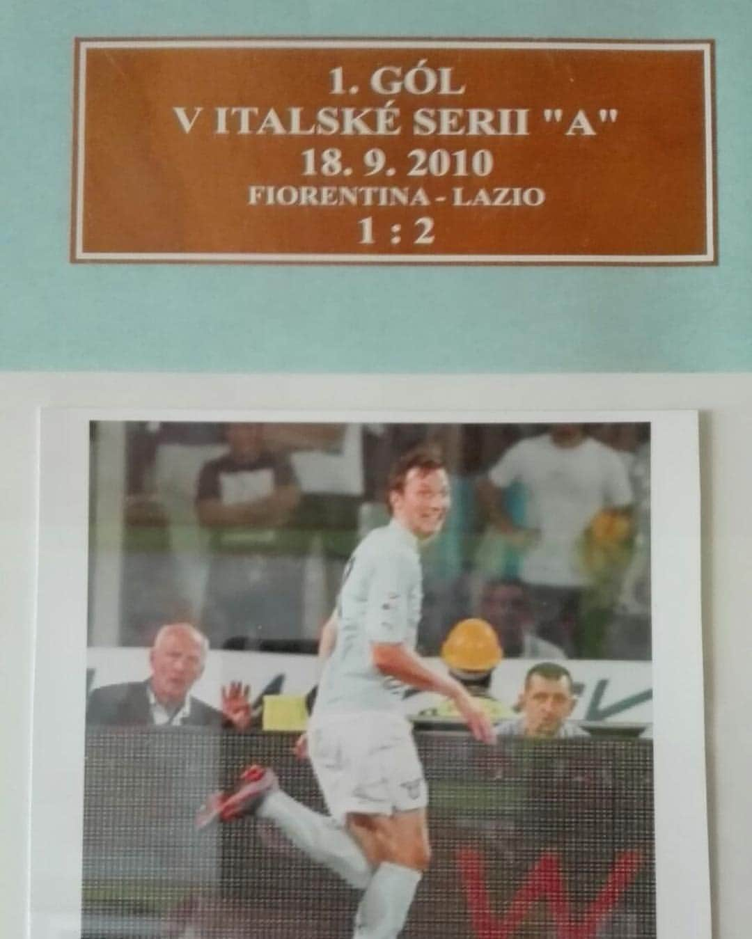 リボル・コザークのインスタグラム：「Today 6 years ago..it was my first and winning goal in Serie A ⚽️ #sslazio #unforgettablemoments 🙏」