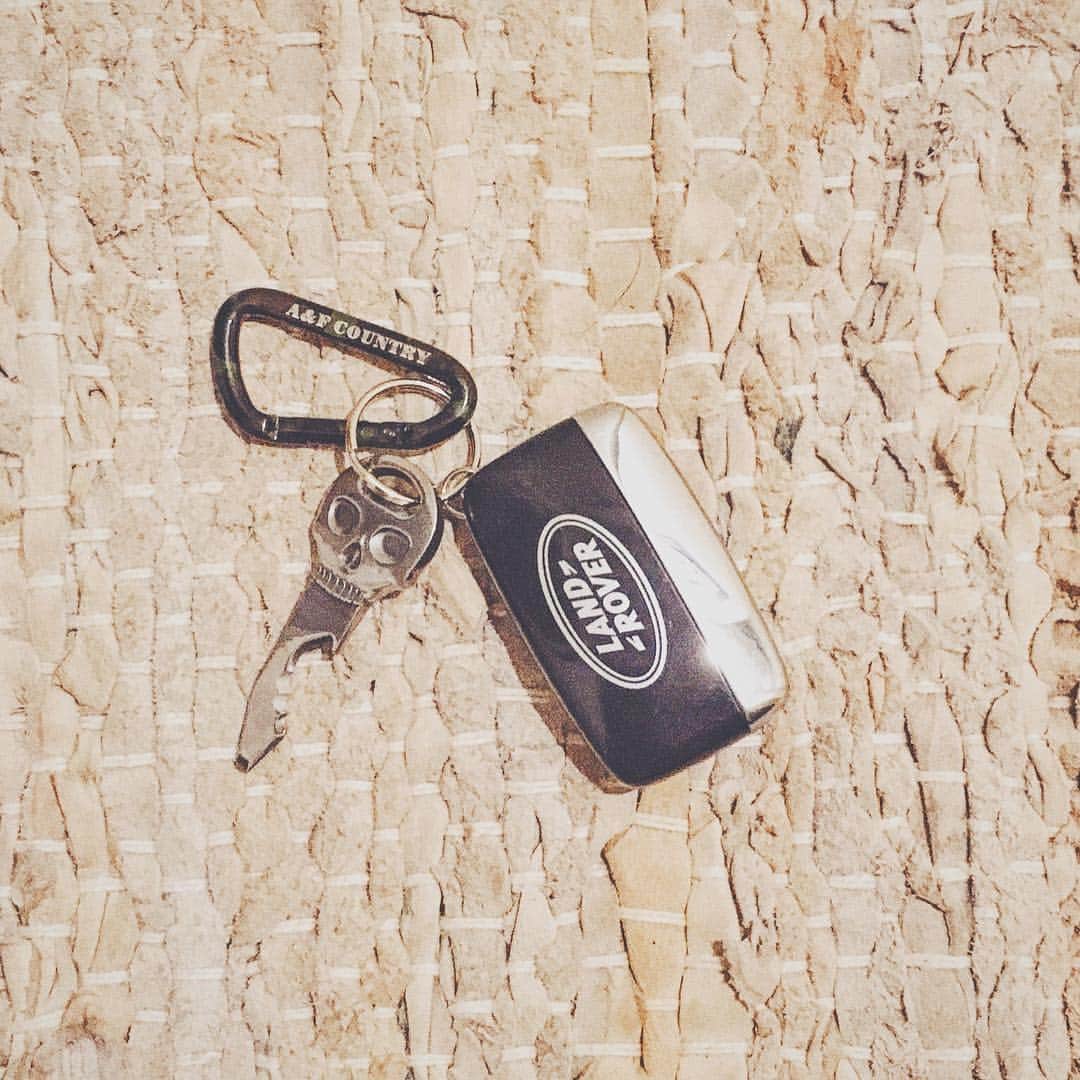 梅本祐紀のインスタグラム：「スペアキーをアウドドア仕様に🌿 ・ ・ #aandfcountry #aandf #freelander2 #snowpeak #camp #autocamp #camper #daycamp #ランドローバー #レンジローバー #フリーランダー #フリーランダー2 #スノーピーク #キャンプ #キャンパー #オートキャンプ #デイキャンプ」