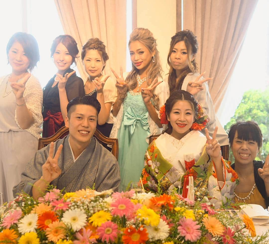 藤木そらさんのインスタグラム写真 - (藤木そらInstagram)「＼♥まりなとしお結婚式♥／ 高校メン ⇒#Facebook に大量アップ😍💕 ＊*おめでとう＊* ▶▶▶▶▶▶▶▶ * ＊#最高かよ#結婚式#おめでた#ウェディング#BFF#bffl#happyWedding#happyweddingday#happy#favorite#love#photo#photography#Wedding#weddingday#instalike#instalikers#instagood#大好き#地元」9月21日 19時28分 - sorafujiki