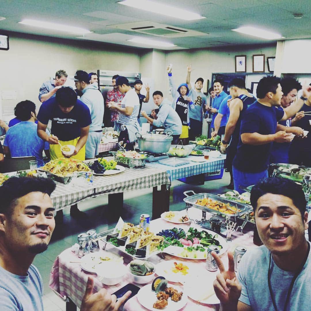 後藤輝也さんのインスタグラム写真 - (後藤輝也Instagram)「チームディナーです。#nec #greenrockets #いい感じだね」9月22日 20時06分 - g.teruya