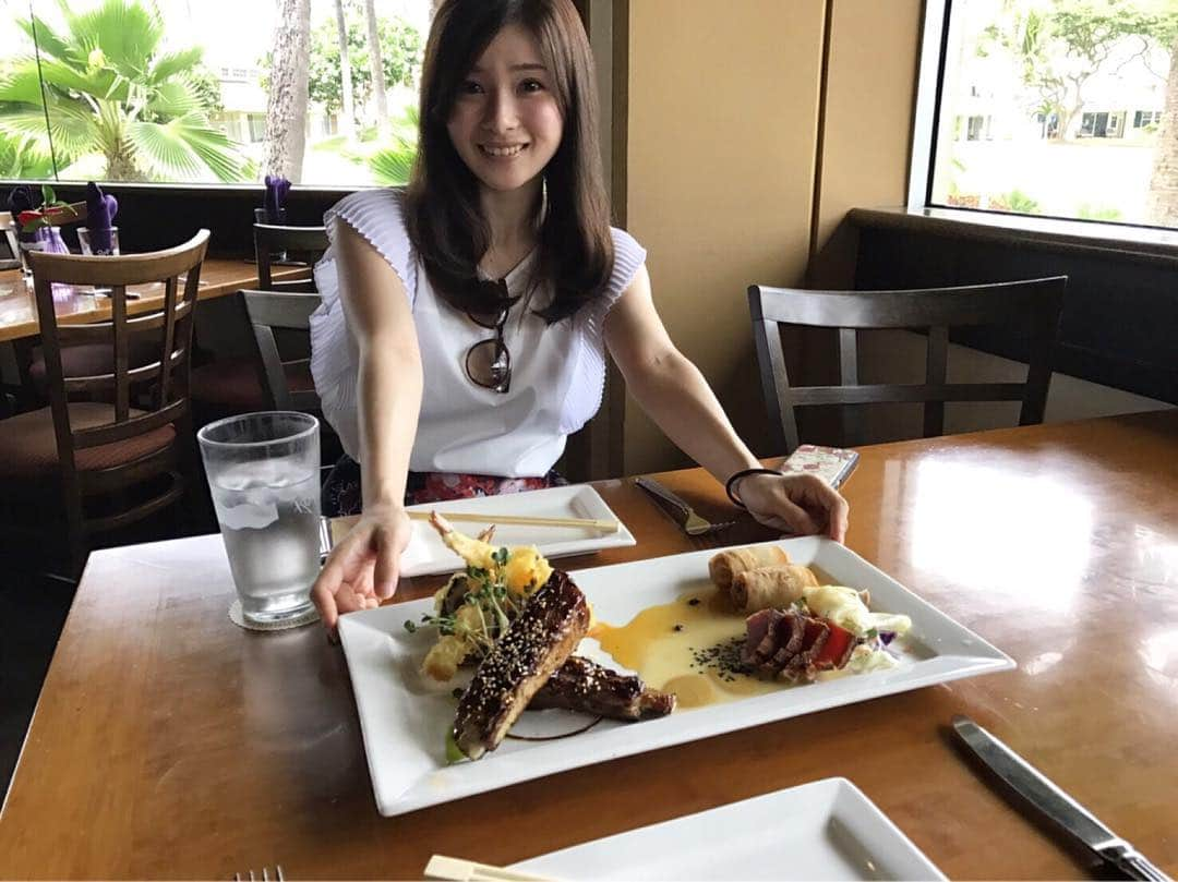 早田悠里子さんのインスタグラム写真 - (早田悠里子Instagram)「ハワイ😊🌴🍍 #Roy's #koolina  #SW」9月24日 16時20分 - yurikohayata