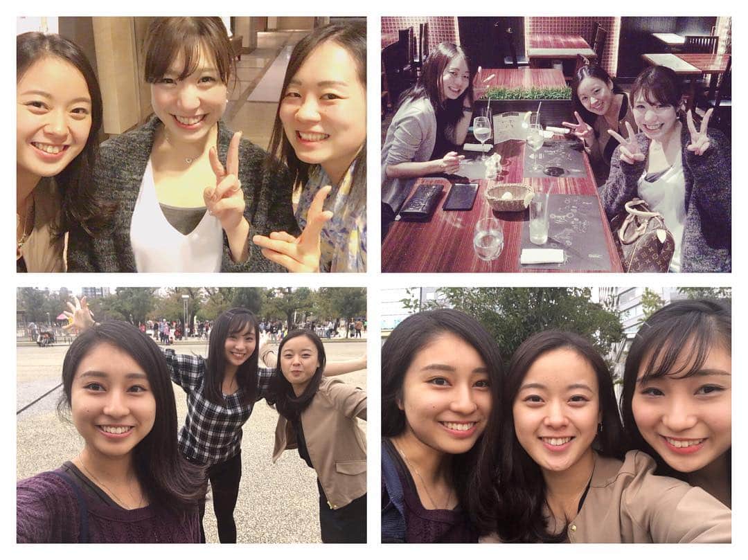 西野友毬のインスタグラム：「久々みんなに会えて幸せ(*^^*)♡♡ #気がつけば全員が元ダイエー#スケーター#夕方寒い中黄昏ながらおやつタイム#🍖ディナー#美味しかった#11月楽しみ」