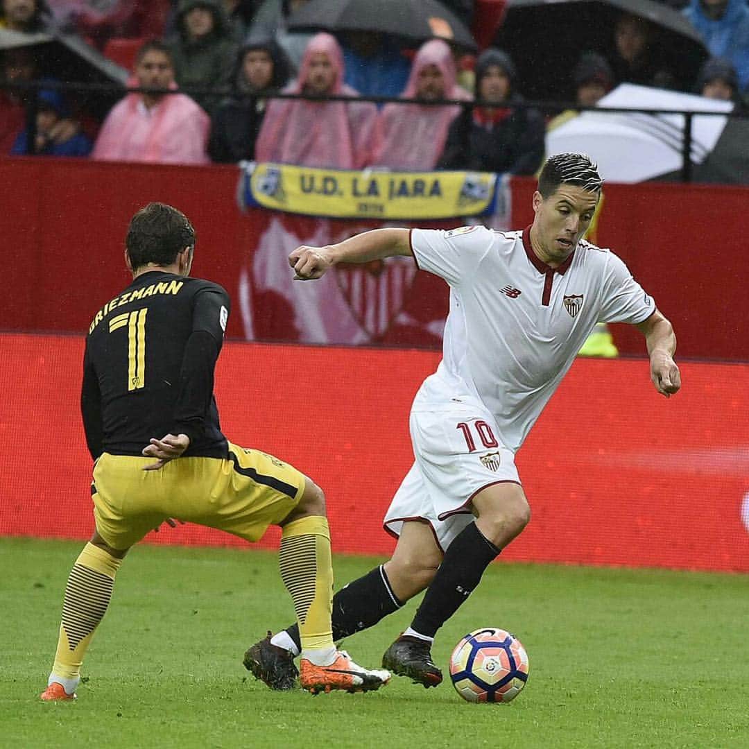 サミル・ナスリのインスタグラム：「Partidazo !! Gran trabajo de equipo, a seguir luchando @sevillafc !  #vamosmisevilla」