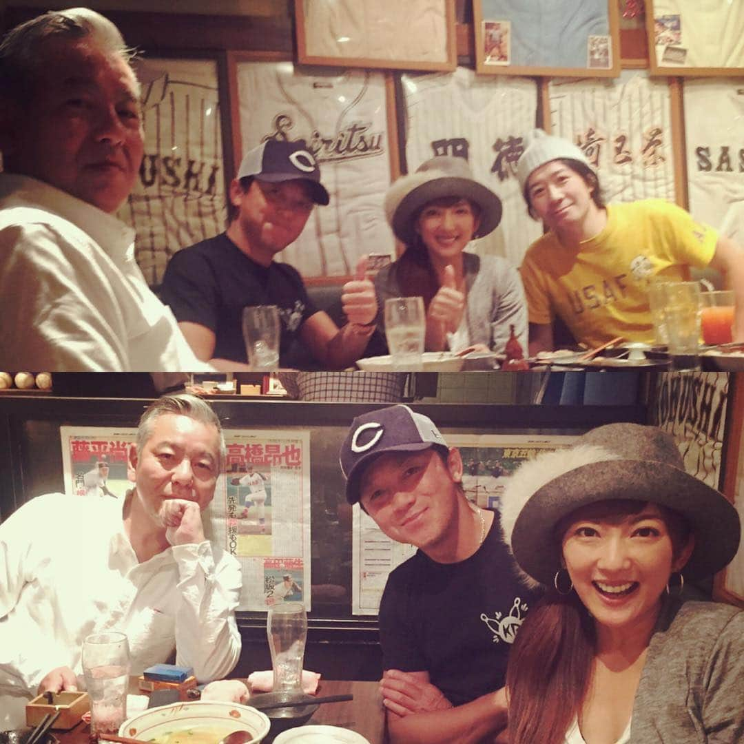 山田まりやさんのインスタグラム写真 - (山田まりやInstagram)「#サプライズ#で#風見しんご#さんが#来てくれました#😆💓#うれし過ぎました#🎉✨ #風見しんごさんと#フェローズの志村さんに#お食事に連れてっていただき#至福の時間でした〜#😋💝✨ #来期の#フェローズ#も#最っっつ高に#カッコよかったです#😍✨ #届くの#&#パパが着るの楽しみ#💓 #上の写真は#ムネオーヴが#撮影した#んだム〜#😆✨」10月24日 22時00分 - mariya.yamada