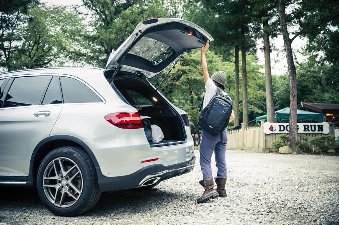 のインスタグラム：「GLC×キャンプ🏕  #GLC #那須高原 #キャンプ #栃木 #旅行 #車 #自然 #camp #drive #trip #car #nature #cool #メルセデス #ベンツ #メルセデスベンツ #Mercedes #Benz #MercedesBenz #japan #🏕 #⛺️」