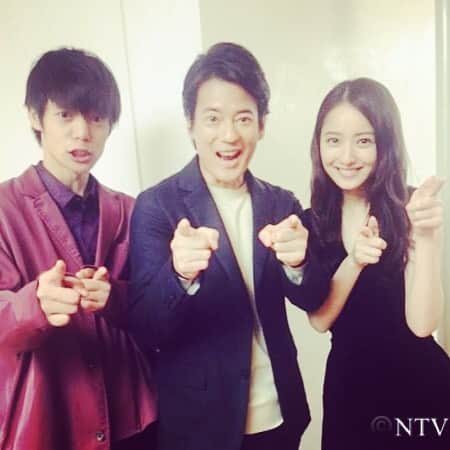 ラストコップのインスタグラム：「さんま御殿の収録後📷😁 今夜7時から観て下さい‼️ 公式Twitterには日曜ドラマ｢レンタル救世主｣の沢村さん、志田さん、勝地さんとコラボした写真を載せてますよ～👀 #唐沢寿明 #窪田正孝 #佐々木希 #レン救 #沢村一樹 #志田未来 #勝地涼 #さんま御殿」