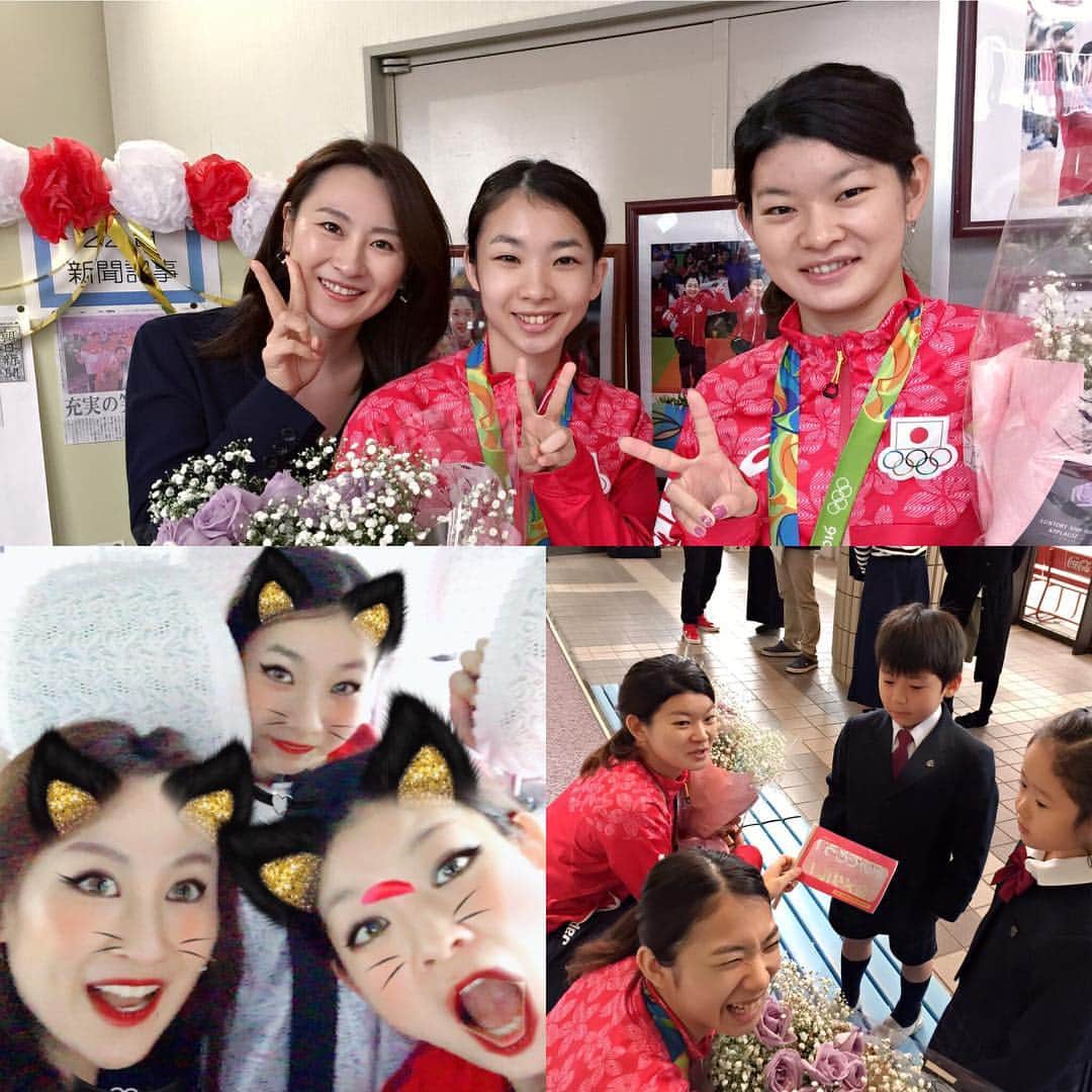 のインスタグラム：「母校聖ウルスラ学院に行って来ました！#タカマツペア #アヤミサペア #聖ウルスラ」