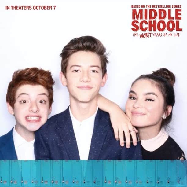 ランドリー・ベンダーのインスタグラム：「These two are so so good in #MiddleSchoolMovie !!! Such a fun night :) 🎉❤️ @griffingluck @thomasbarbusca」