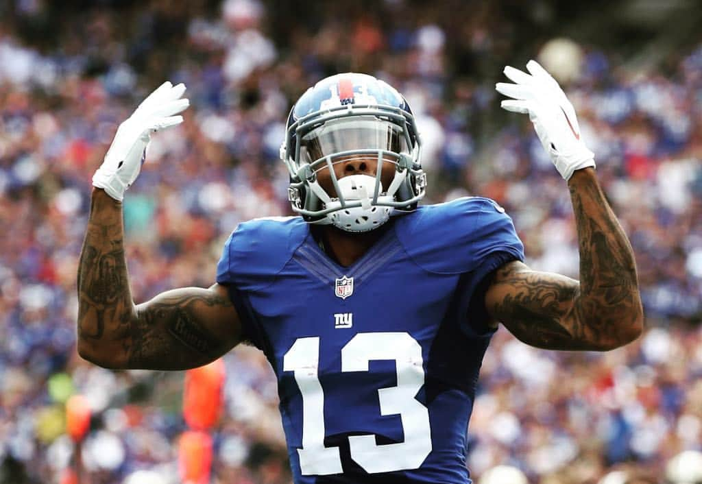 オデル・ベックハン・ジュニアのインスタグラム：「the goat . 🐐 thank you guys for 2k ! 🔌 #obj #nyg」