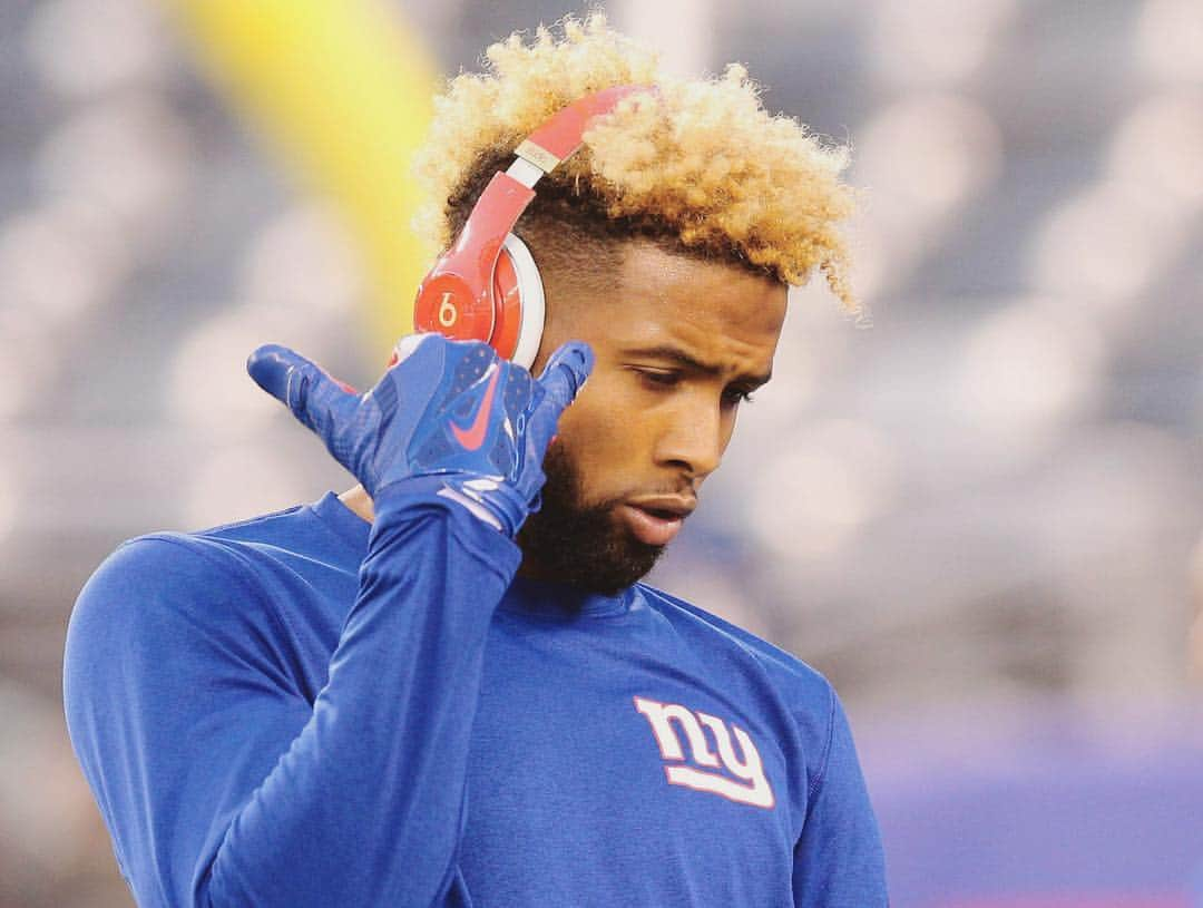 オデル・ベックハン・ジュニアのインスタグラム：「even on the coldest days my team stay shinin' ⛅️ #obj #nyg」